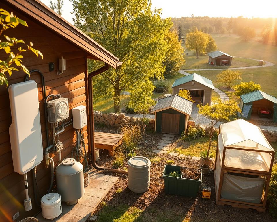 summer house utilities and planning permission