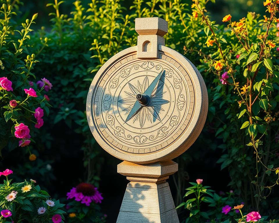 sundial with decorative elements