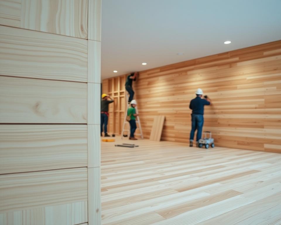 tongue groove cladding construction