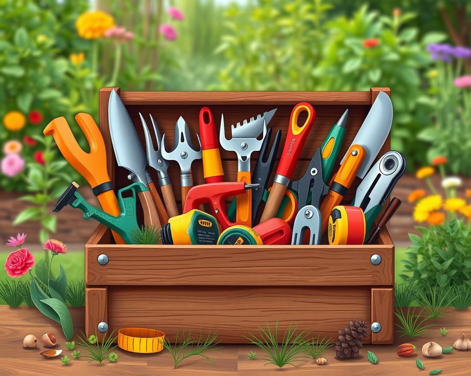 tools for building garden wall