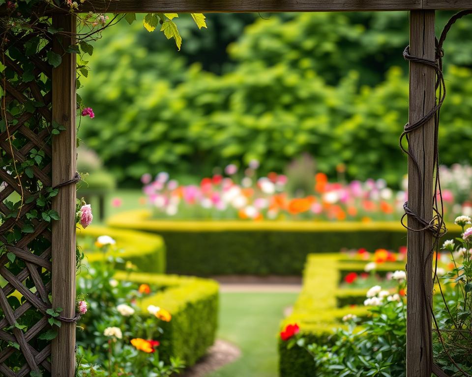 trellis and lattice garden features