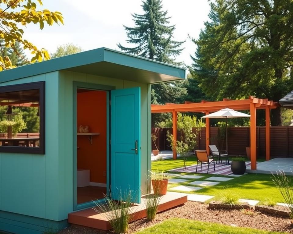 trending shed colours modern garden