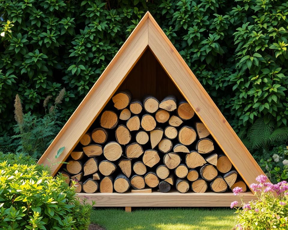 triangular log store design