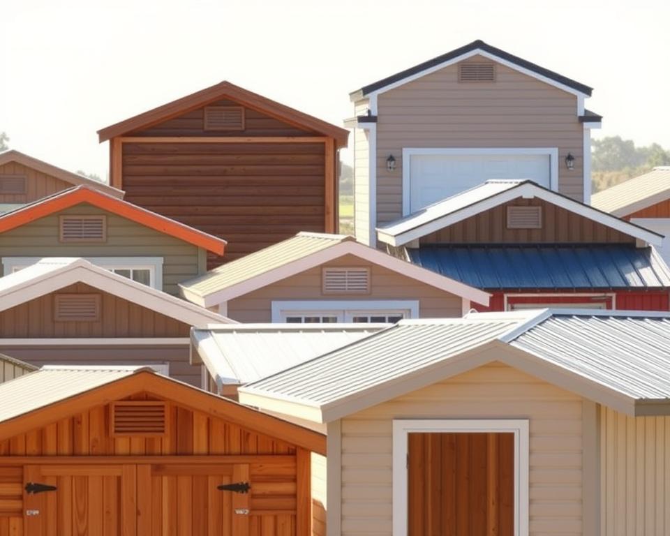 types of modular shed roof designs