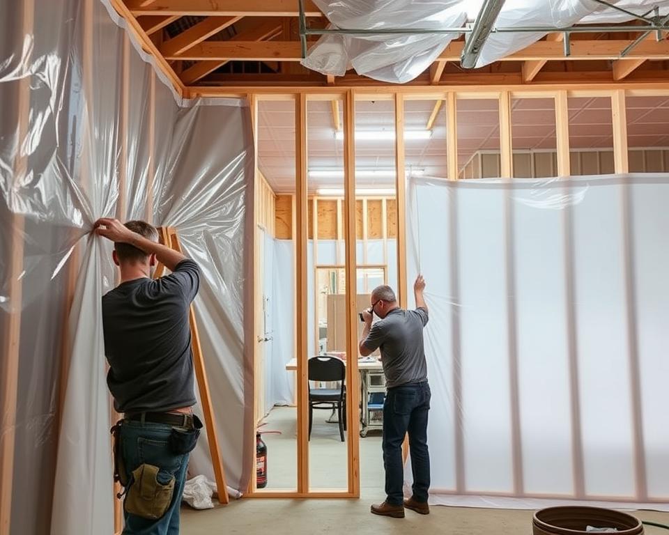 vapour barrier installation