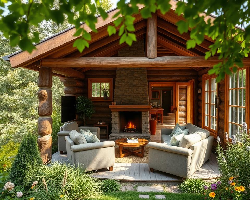 versatile log cabin space