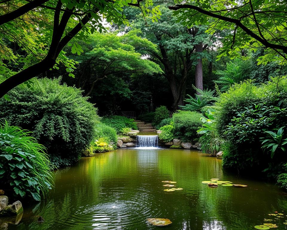 water features garden privacy