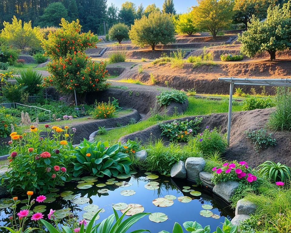 water management in permaculture garden