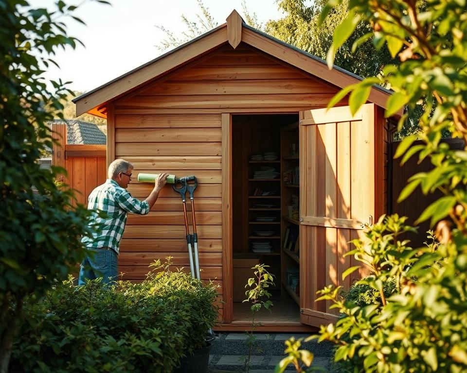 wooden shed maintenance