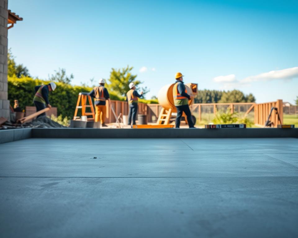 Concrete Shed Base Installation