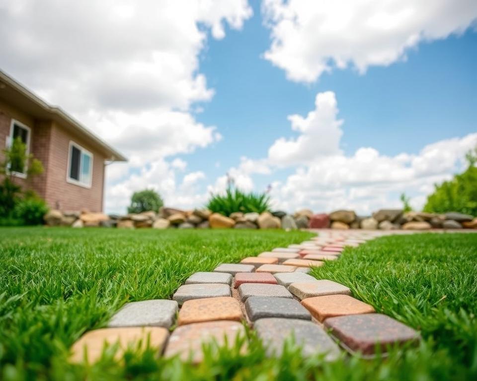 DIY lawn edging stone types