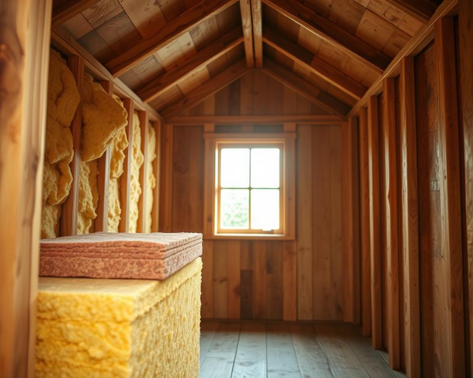 Fire-resistant insulation materials for garden buildings