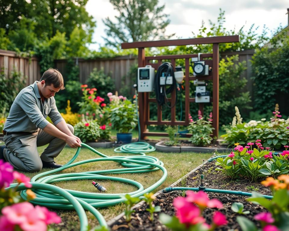 Garden Watering System Installation