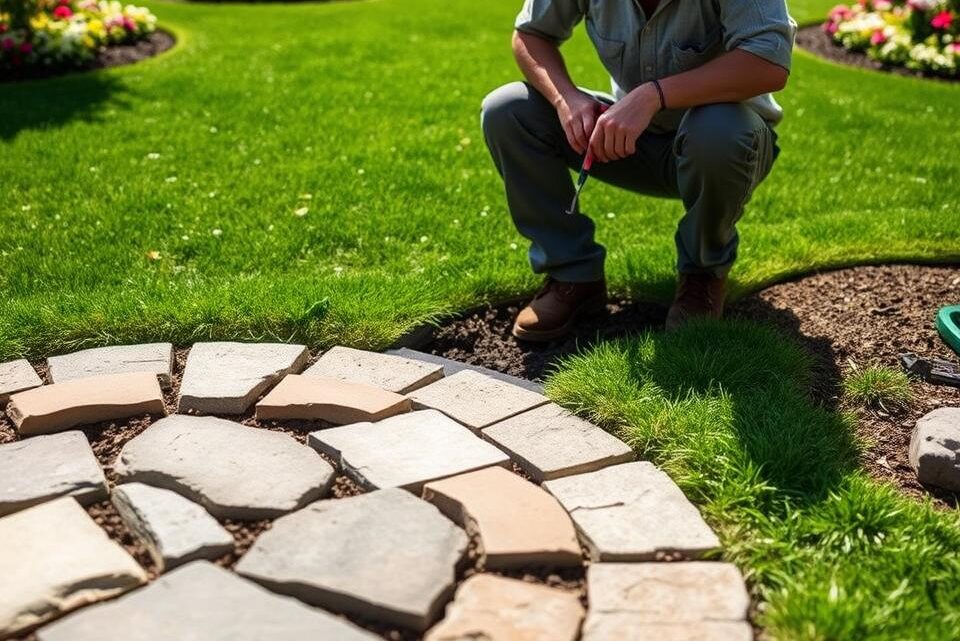 How to Install Lawn Edging Stones