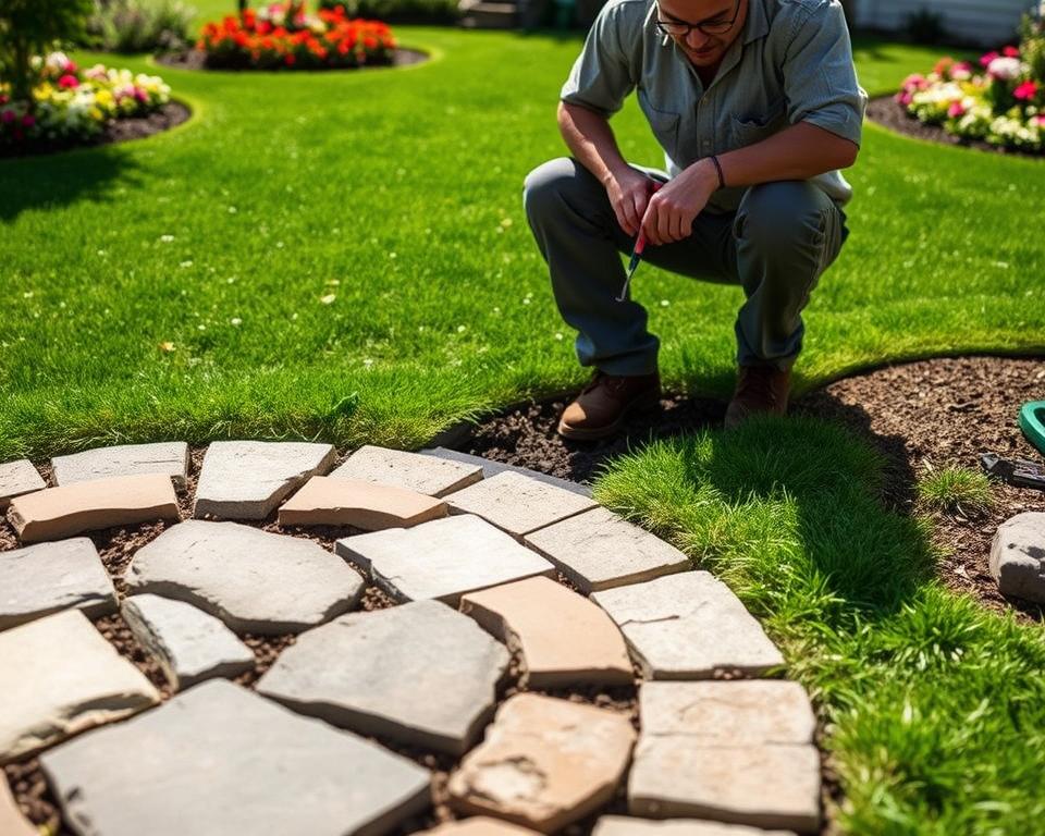 How to Install Lawn Edging Stones