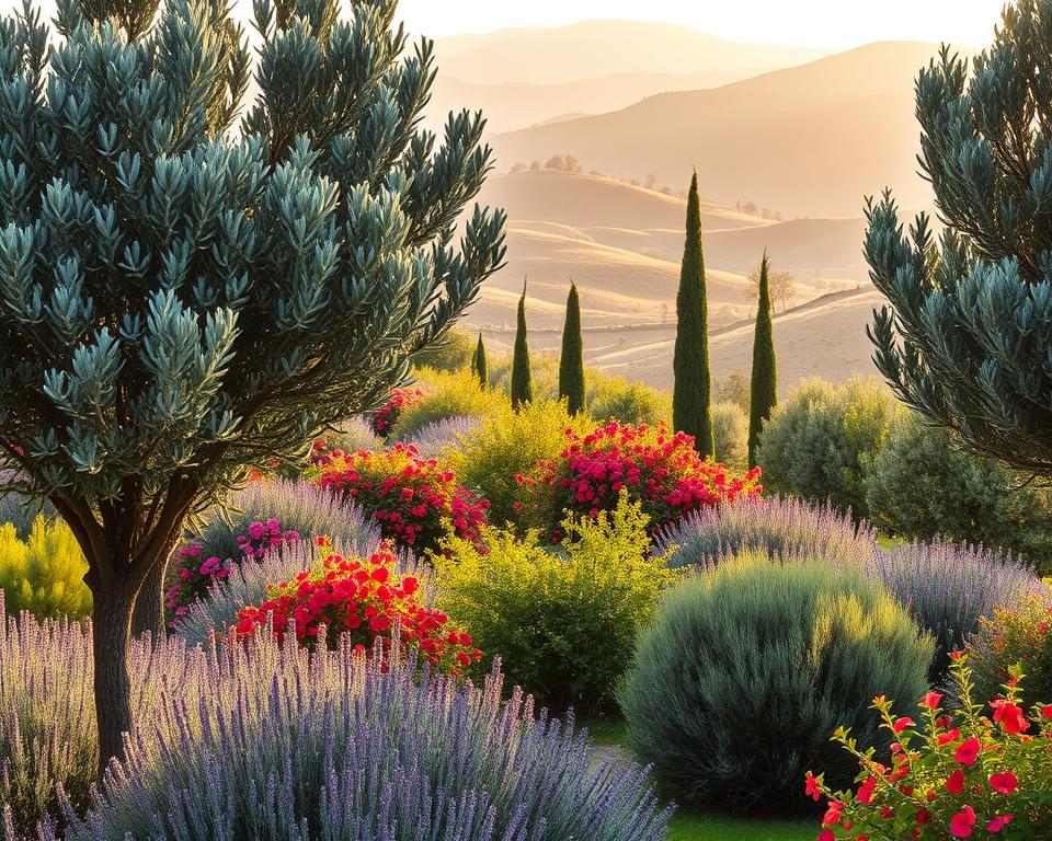 Mediterranean trees and shrubs