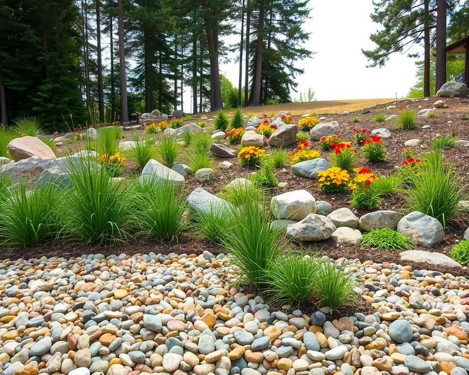 Rock garden location selection