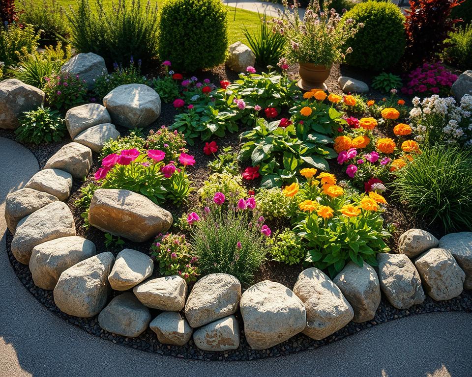Stone Garden Borders Design Stone Garden Borders Design