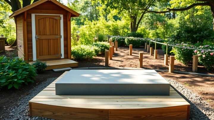 Types of foundations for garden sheds