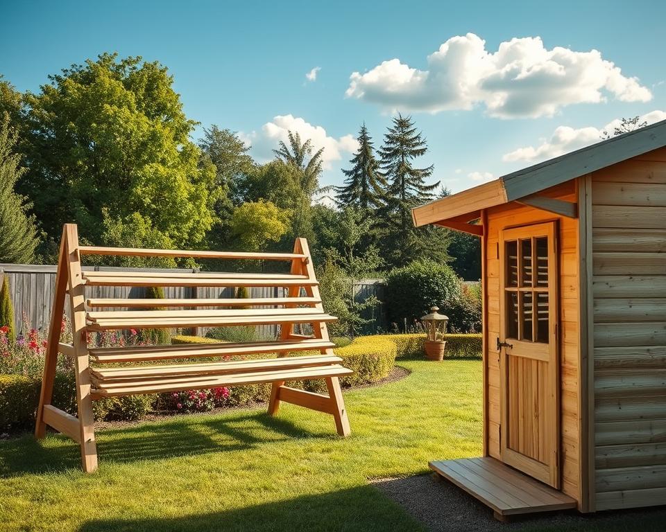 Wooden Garden House Drying Process