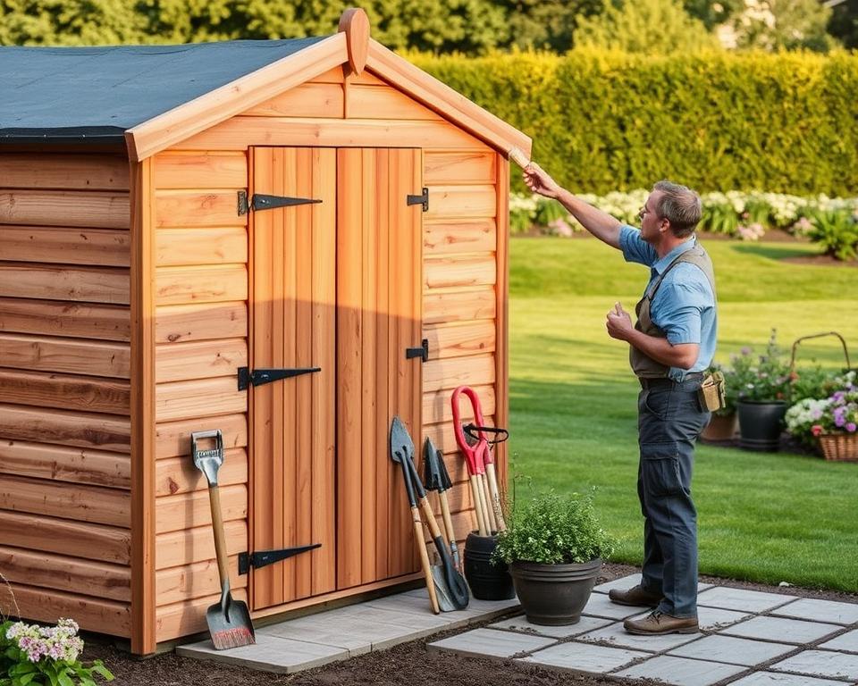 Wooden Garden Shed Impregnation Process