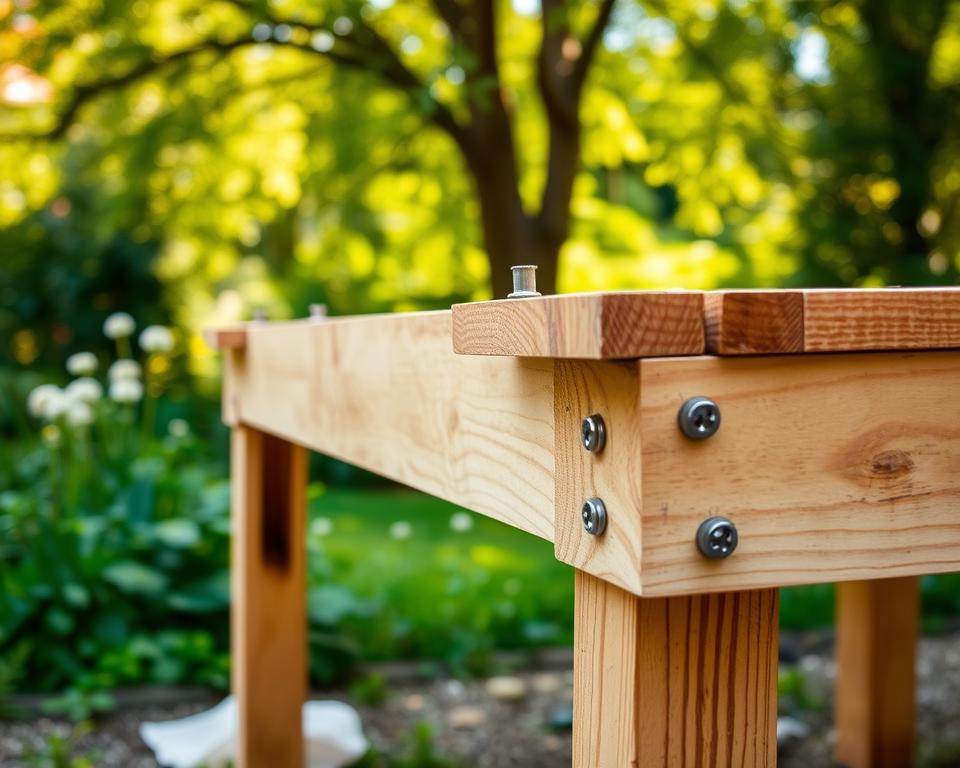 Wooden Garden Table Construction Errors