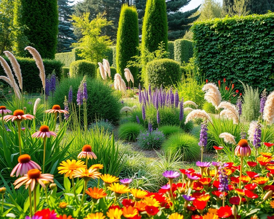 Year-round garden planting design