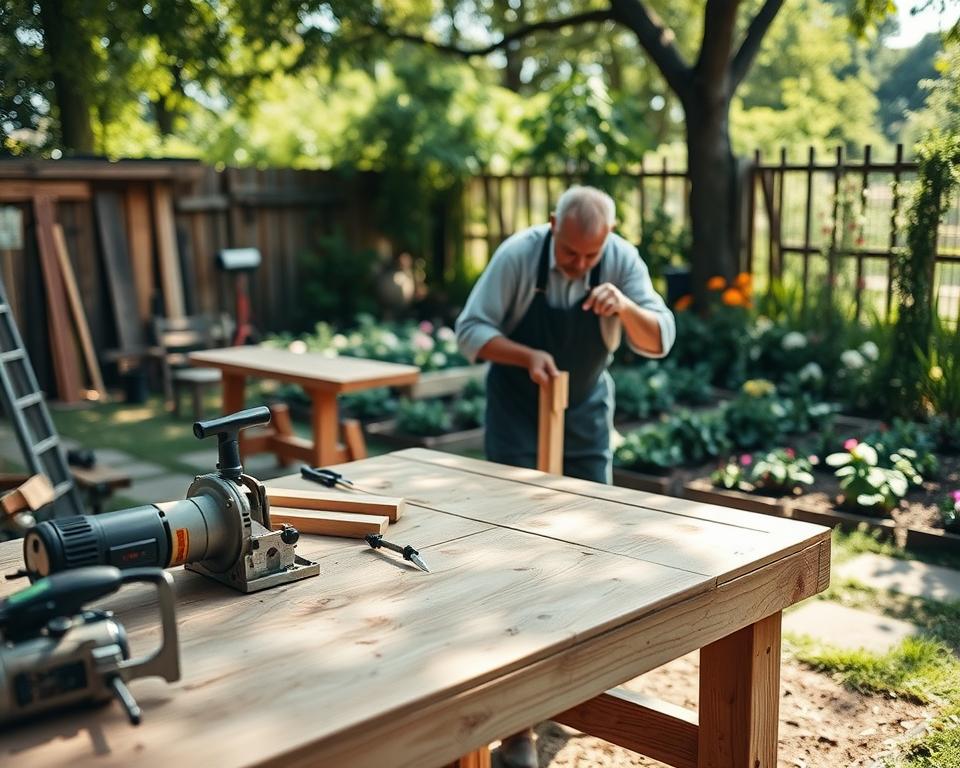constructing bench legs