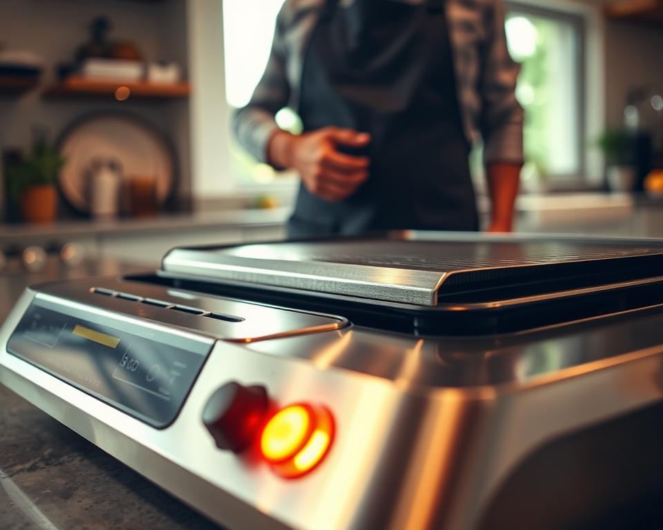 electric grill preheating