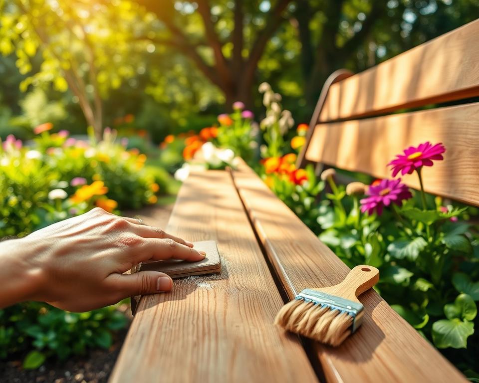 garden bench maintenance