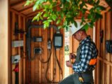 how to install electricity in the garden shed