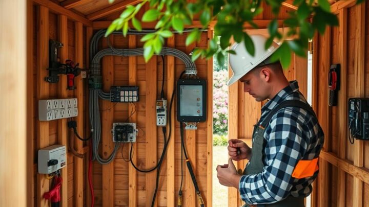 How to Install Electricity in the Garden Shed Guide