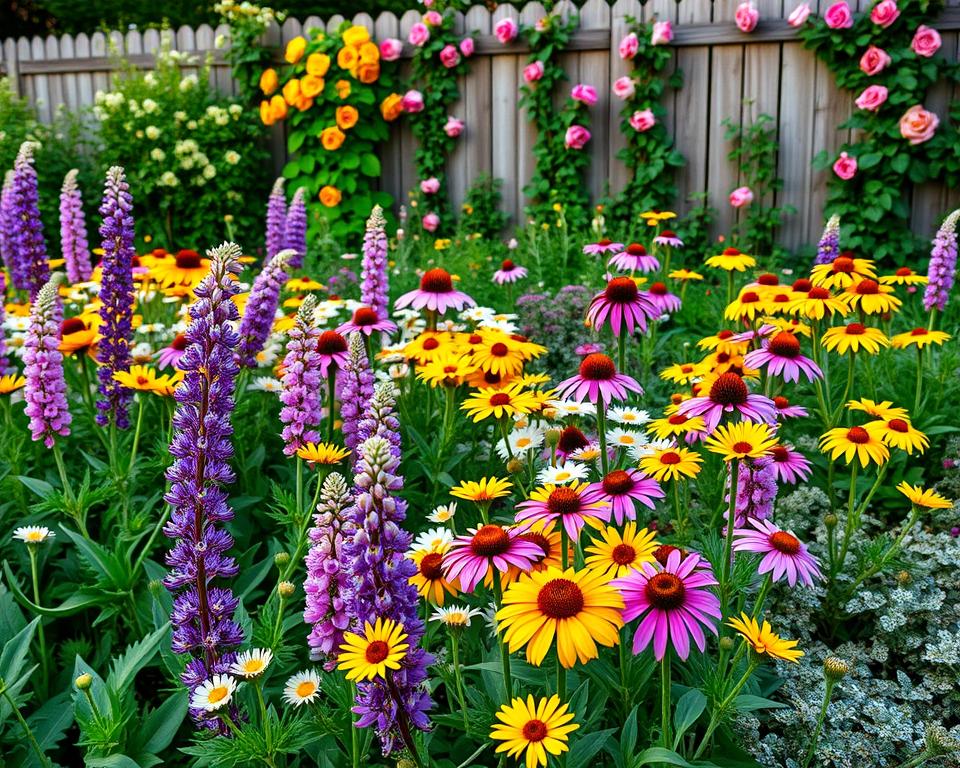 perennial border colour schemes