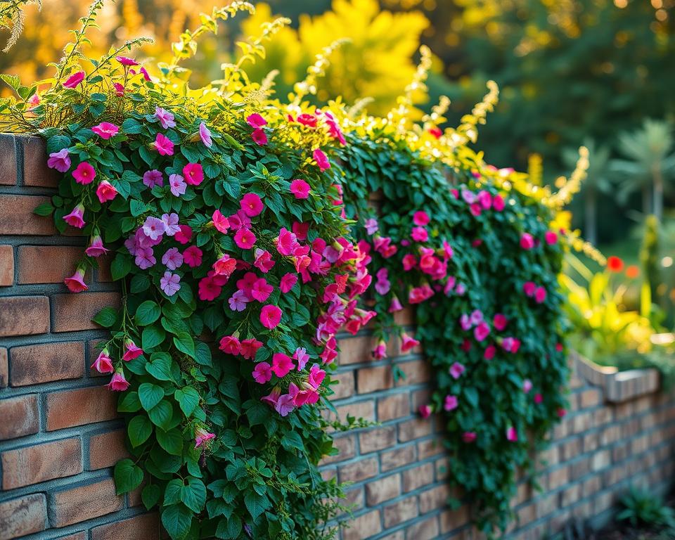 garden wall with plants garden wall with plants