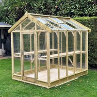 12% discount: 4'4 x 4'9 Coppice Ashdown Apex Wooden Greenhouse (1.32m x 1.45m)