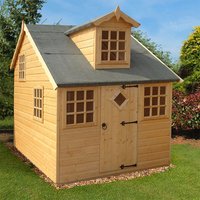 14% discount: 6' x 8' Shire Cottage Kids Wooden Playhouse (1.79m x 2.39m)