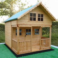 11% discount: 8' x 9' Shire Lodge Kids Wooden Playhouse (2.39m x 2.69m)