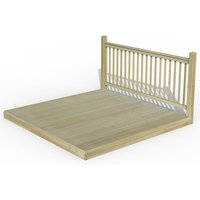10% discount: 8' x 8' Forest Patio Deck Kit No. 2 (2.4m x 2.4m)