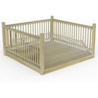 12% discount: 8' x 8' Forest Patio Deck Kit No. 4 (2.4m x 2.4m)