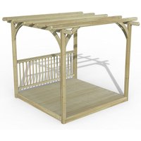 21% discount: 8' x 8' Forest Pergola Deck Kit No. 2 (2.4m x 2.4m)