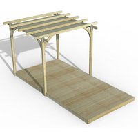 8' x 16' Forest Pergola Deck Kit with Retractable Canopy No. 1 (2.4m x 4.8m)