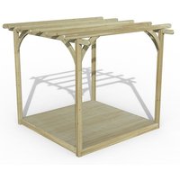 18% discount: 8' x 8' Forest Pergola Deck Kit No. 1 (2.4m x 2.4m)