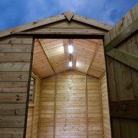 13% discount: Solartech Premium Garden Building Solar Lighting & Charging Kit 3 - Suitable for Apex Roofed Sheds up to 4m x 3.5m (14 x 12')