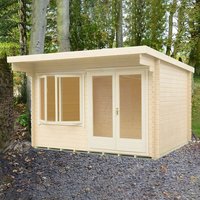 13% discount: Shire Belgravia 3.6m x 3.6m Log Cabin (28mm)