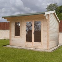 13% discount: Shire Marlborough 3.6m x 3m Log Cabin Summerhouse (28mm)