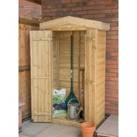 32% discount: 3'7 x 1'8 Forest Shiplap Tall Apex Wooden Garden Storage Tool Store - Outdoor Patio Storage (1.2m x 0.51m)