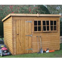 11% discount: 14' x 10' Traditional Heavy Duty Shiplap Pent Wooden Garden Shed (4.28m x 3.05m)