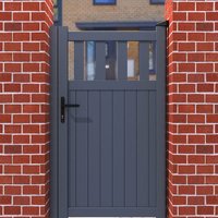 30% discount: Partial Privacy Premium Metal Side Gate - Grey