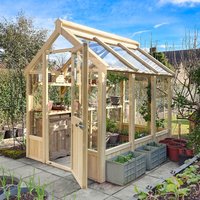 8% discount: 8' x 6' Forest Vale Modular Wooden Greenhouse (2.48m x 2m) - Installation Included