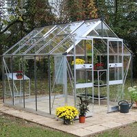 12% discount: 8' x 14' Halls Cotswold Blockley Greenhouse with Toughened Glass (2.56m x 4.41m)